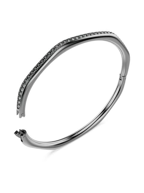 Swarovski Dextera faceted crystal-embellished bangle - Grey - zdjęcie produktu nr 2