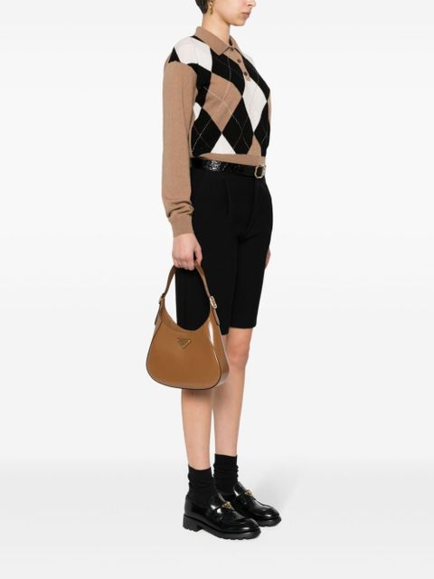 Prada leather shoulder bag - Brown - zdjęcie produktu nr 2