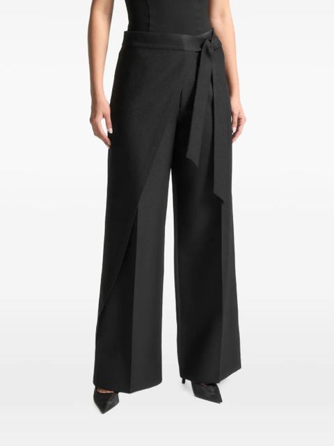 Manière De Voir tailored wrap trousers - Black