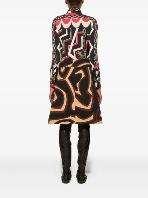 PUCCI Istrice-print shirt - Black