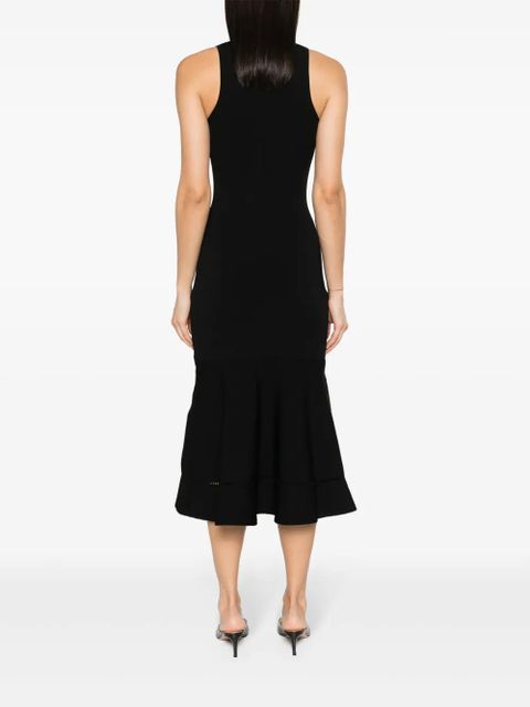 Victoria Beckham flared-hem midi dress - Black