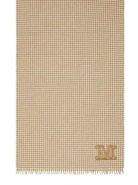 Max Mara houndstooth cashmere scarf - Brown - zdjęcie produktu nr 2