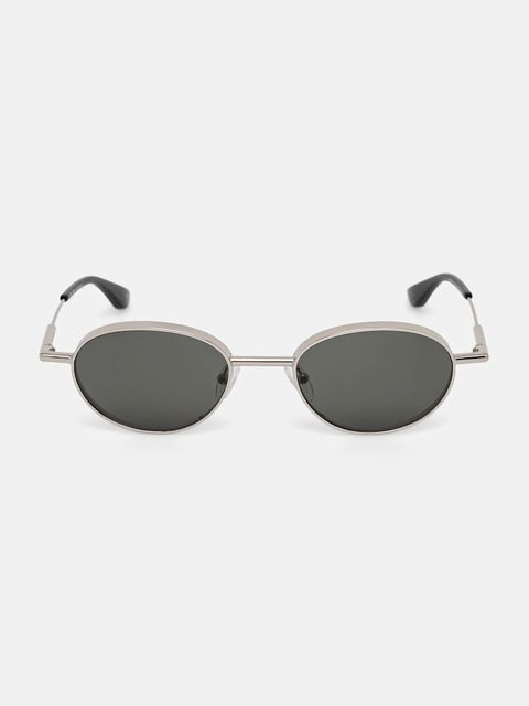 Alexander McQueen okulary przeciwsłoneczne kolor srebrny AM0523S