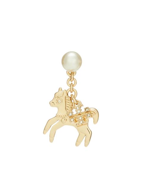 Tory Burch Curiosity horse-charm drop earrings - Gold - zdjęcie produktu nr 2