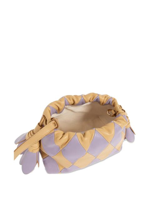 ZIMMERMANN small Cloud 91 diamond-patchwork leather clutch bag - Purple