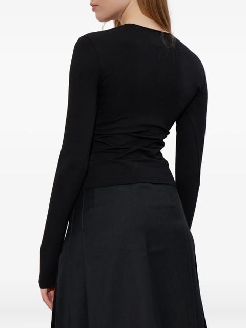 MISBHV Varsity bows longsleeve top - Black