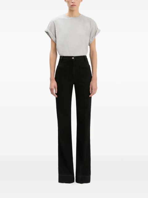 Victoria Beckham Alina patch-pocket jeans - Black - zdjęcie produktu nr 2
