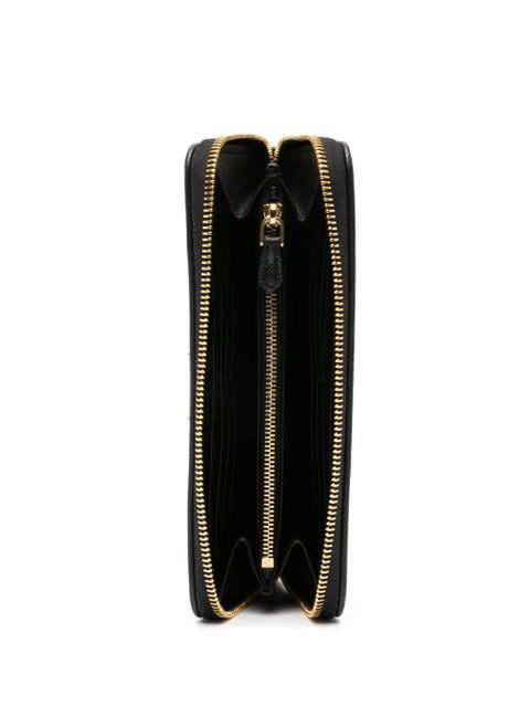 Prada triangle-logo ECONYL® wallet - Black