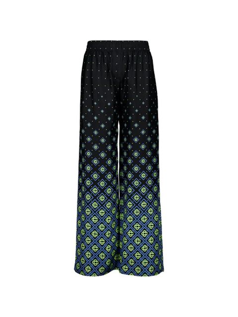 Casablanca monogram palazzo pants - Black - zdjęcie produktu nr 1