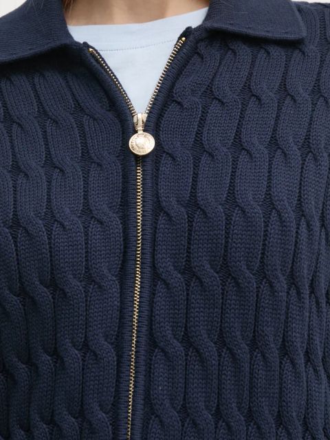 Tommy Hilfiger kardigan damski kolor granatowy WW0WW44501