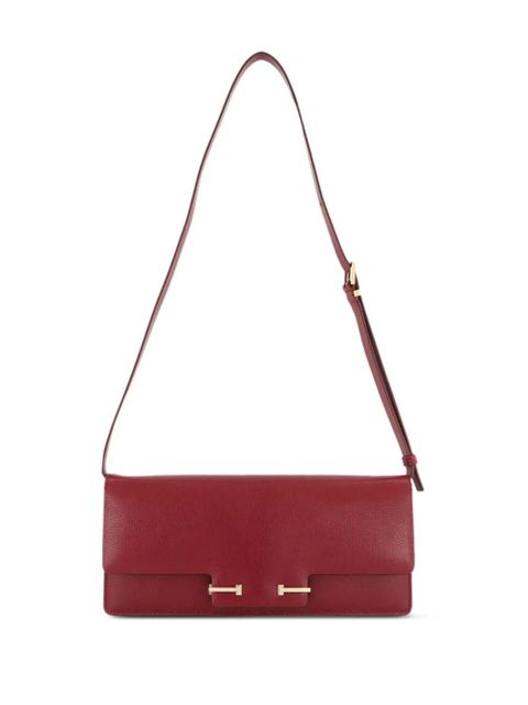 TOM FORD Aube E/W leather shoulder bag - Red