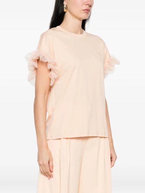TWINSET ruffled sleeve T-shirt - Pink