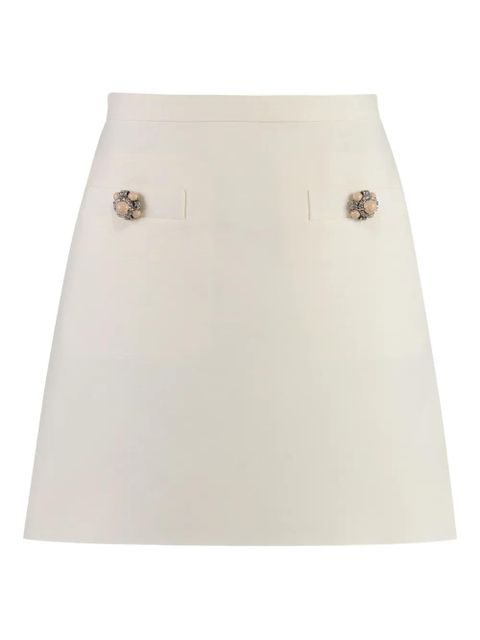 Valentino Garavani Crepe Couture mini skirt - Neutrals
