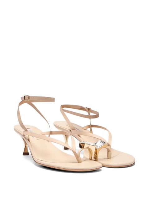Casadei Julia leather sandals - Neutrals - zdjęcie produktu nr 2