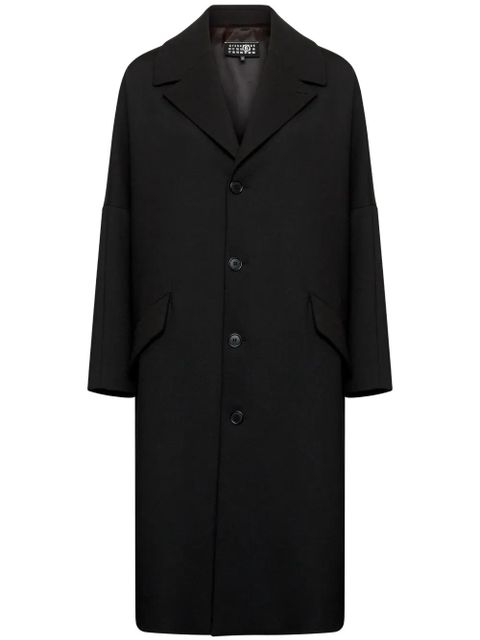 MM6 Maison Margiela single-breasted wool jacket - Black - zdjęcie produktu nr 1