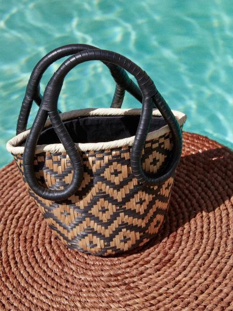 Johanna Ortiz mini Understanding Of The Cosmos geometric bucket bag - Neutrals