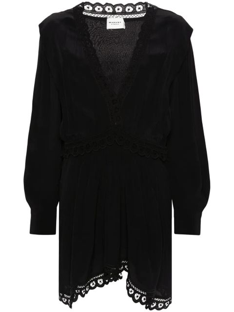 MARANT ÉTOILE Felie lace-trim dress - Black - zdjęcie produktu nr 1