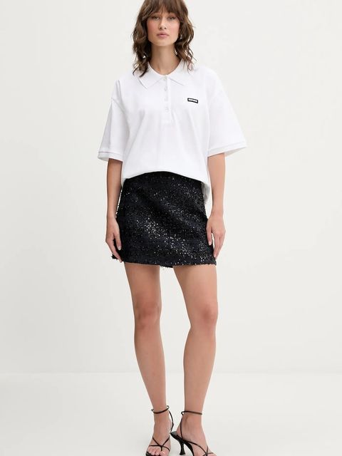 Rotate spódnica kolor granatowy mini rozkloszowana 1141981725