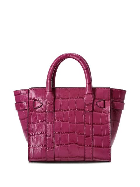 Mulberry Bayswater crocodile-effect leather tote bag - Pink - zdjęcie produktu nr 2