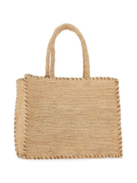 MC2 Saint Barth Vanity Raffia tote bag - Neutrals - zdjęcie produktu nr 2