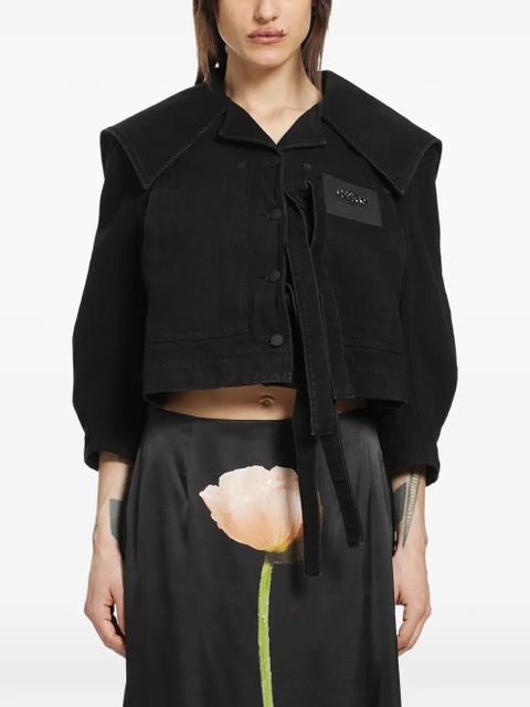 Simone Rocha cropped jacket - Black - zdjęcie produktu nr 1