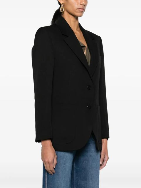 Victoria Beckham gabardine single-breasted blazer - Black