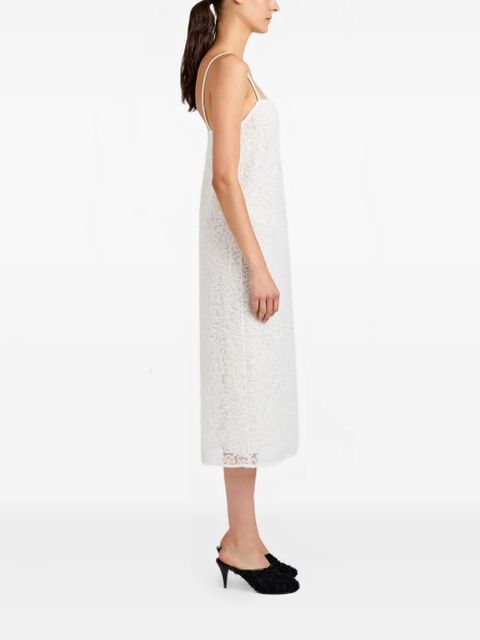Proenza Schouler Virginie embroidery-detail midi dress - White - zdjęcie produktu nr 2