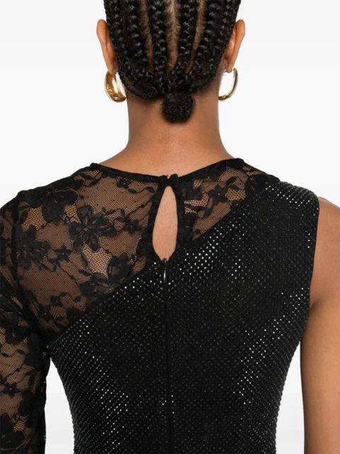 Self-Portrait detail-embellished maxi dress - Black