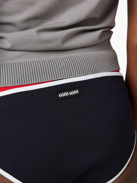 Miu Miu technical-knit bikini bottom - Blue