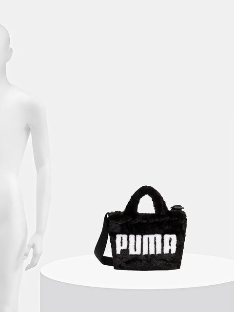 Puma torebka Up Faux Fur Mini kolor czarny 91713