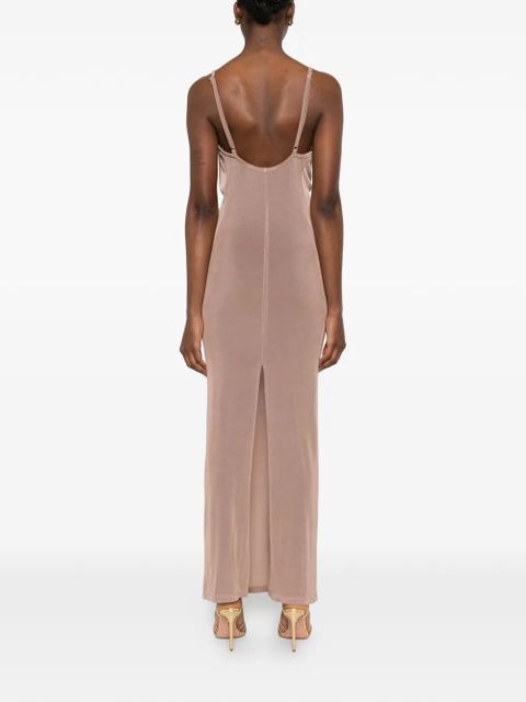 Eleh draped maxi dress - Brown