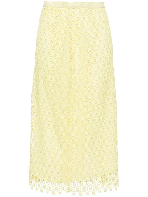 Simkhai Karolina open-knit midi skirt - Green - zdjęcie produktu nr 1