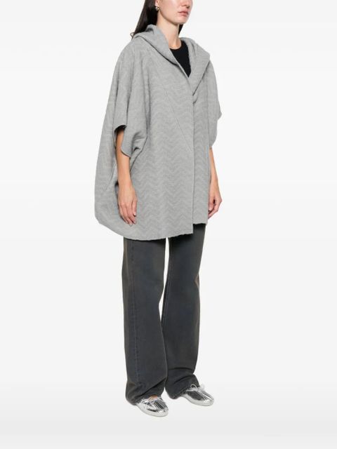 Missoni hooded cape - Grey