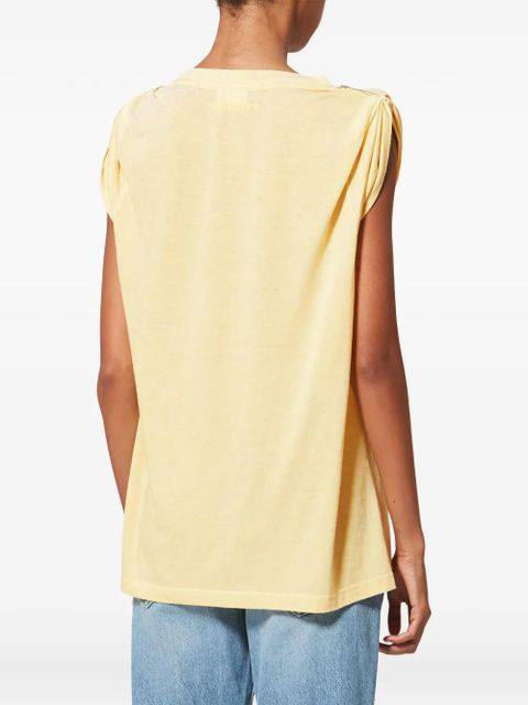 MARANT ÉTOILE Zelna draped T-shirt - Yellow