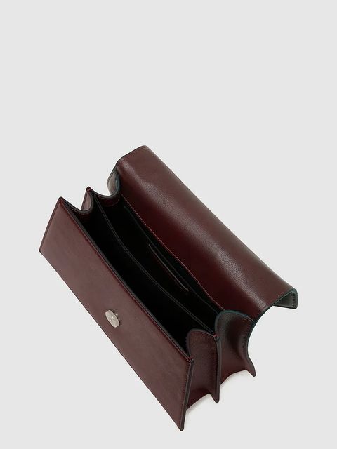 Karl Lagerfeld torebka skórzana K/SIGNATURE kolor brązowy A1W30036