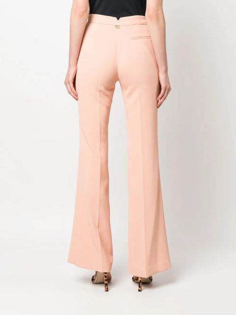 TWINSET pleated flared trousers - Orange