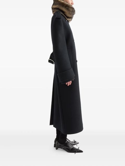 Jil Sander double-breasted wool coat - Black - zdjęcie produktu nr 2