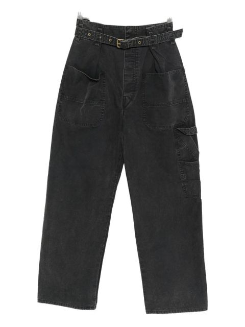 MARANT ÉTOILE belted pocket trousers - Black - zdjęcie produktu nr 2