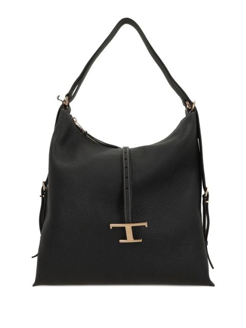 Tod's medium T Timeless leather shouder bag - Black - zdjęcie produktu nr 1