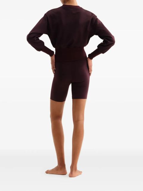 ERES Isadora cropped sweatshirt - Brown