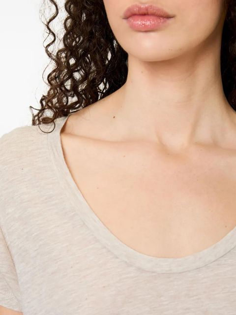 American Vintage Jacksonville scoop neck T-shirt - Neutrals - zdjęcie produktu nr 1