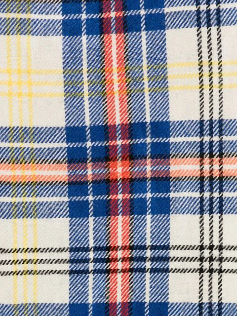 Vivienne Westwood Yak tartan-pattern scarf - Blue