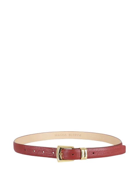 Magda Butrym logo-debossed grained leather belt - Red - zdjęcie produktu nr 2