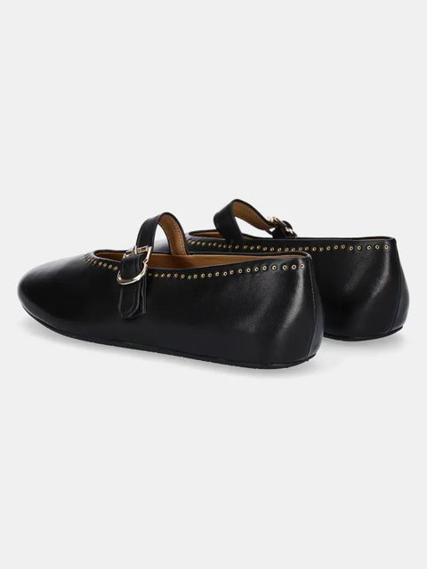 Answear.LAB baleriny skórzane kolor czarny