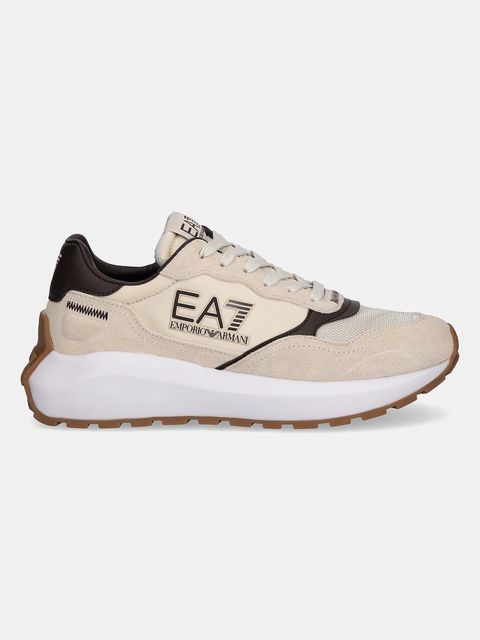 EA7 Emporio Armani sneakersy damskie kolor beżowy AF18616.7X000341.MZ191 - zdjęcie produktu nr 2