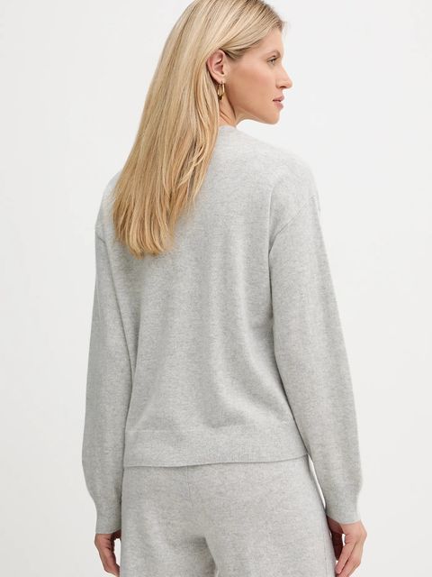 BOSS sweter kaszmirowy damski kolor szary lekki 50547883