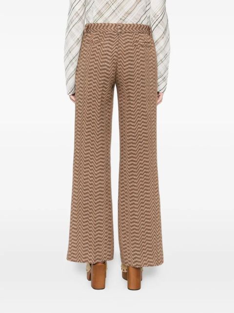 Missoni zigzag trousers - Brown