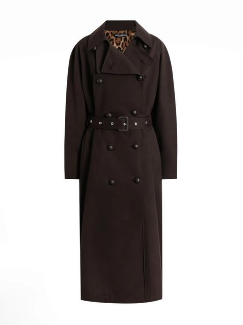 Dolce & Gabbana double-breasted belted coat - Brown - zdjęcie produktu nr 1