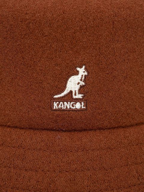 Kangol kapelusz wełniany kolor pomarańczowy wełniany