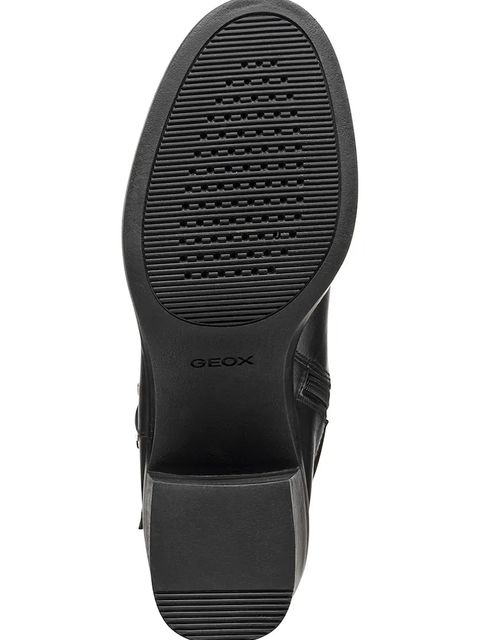 Geox kozaki skórzane D SERILDA 60 damskie kolor czarny na słupku D56XXB 00043 C9999